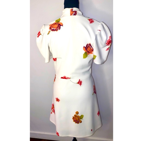 Leith White and Pink Floral Dress - Picture 3 of 3